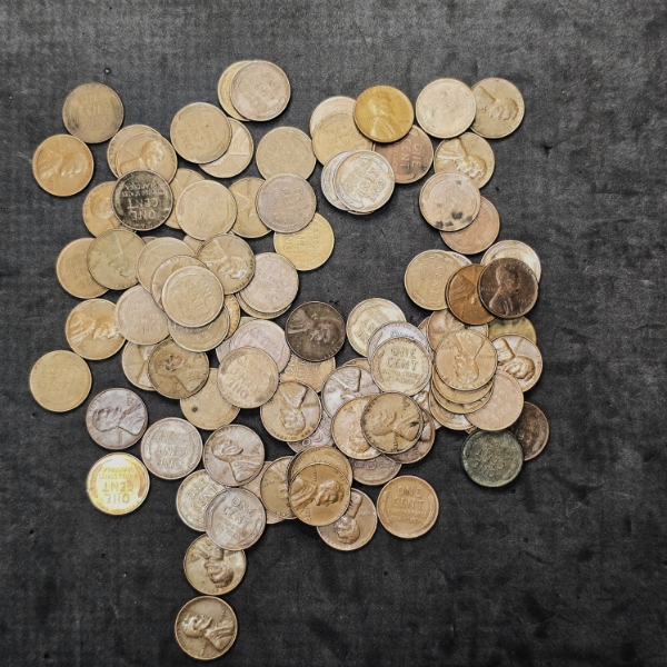 Unsearched Wheat Pennies - $0.97 FV