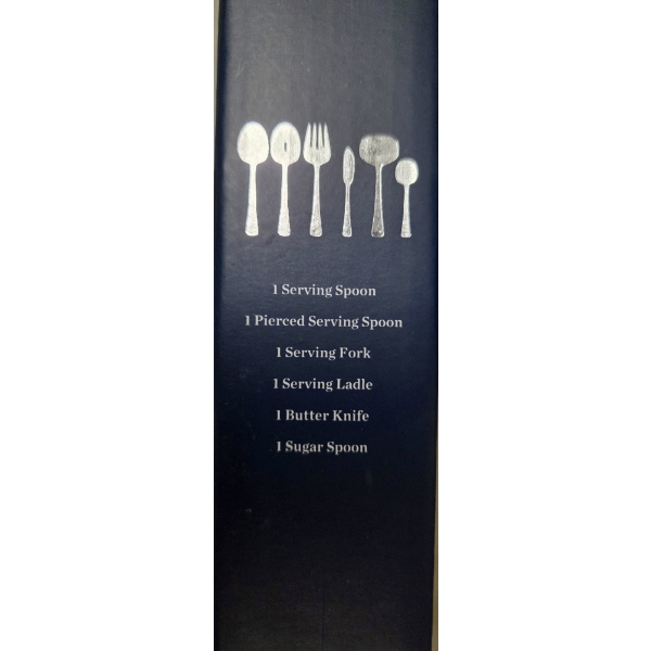 Six Piece Classic Style Robinson Stainless Steel Hostess Serving Set 