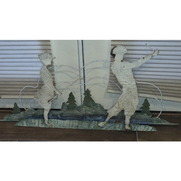 Metal Golf Themed Wall Art AS shown - 37 x 17