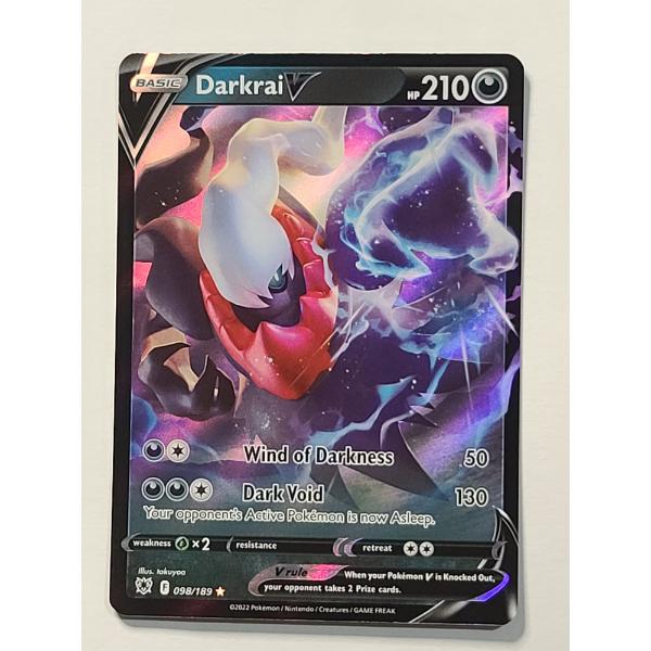 Darkrai V (098/189) Ultra Rare Holo Pokémon Card From The Sword & Shield: Astral Radiance Expansion
