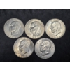 Image 1 : (5) Eisenhower Dollars