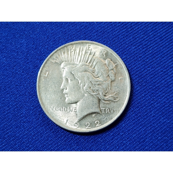 1922 90% Silver Peace Dollar
