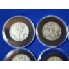 Image 2 : x6 Assorted Years 90% Silver Walking Liberty Half Dollars in Capsules FV: $3.00