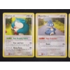 Image 3 : Two Snorlax & One Munchlax Vintage Pokemon Trading Cards - SOME DAMAGE