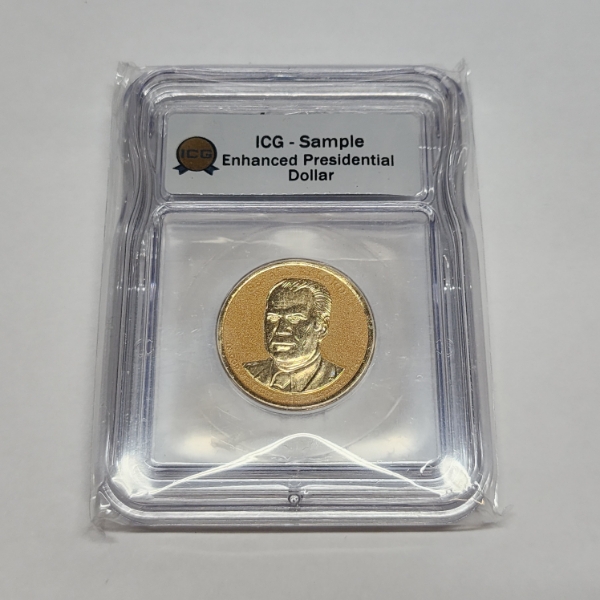ICG Sample Enhanced Presidential Dollar - Gerald R. Ford