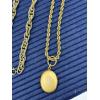 Image 5 : Costume Necklaces - Long Necklaces - One with Locket & Broken Clasp - One Braided Beautiful Necklace