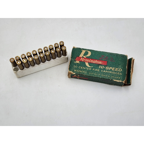 Vintage Box of Remington Hi-Speed .222 Ammunition