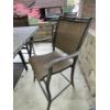 Image 4 : Gorgeous Outdoor Patio Rectangular Tile Topped Table & 8 Chairs - 58 x 36  - All metal frame