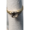 Image 2 : 14K Gold Lot Including Ring Without Stone, Earring Set & Single Earring With White Stone