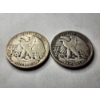Image 3 : Two 90% Silver United States Walking Liberty Half Dollars ~ $1.00 in Face Value! ~ 