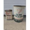 Image 1 : Vintage 5 Quart Germ Processed Motor Oil Can & Redwing Linseed Oil Can