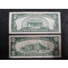Image 2 : U.S. Silver Certificates - 1934A $10 Yellow Seal  & 1934D $5 Blue Seal  - Hard To Find Vintage Notes