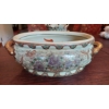 Image 3 : Pait Of Satsuma Porcelain Items As Shown - In Perfect Condition - 19" Handled Planter & 9" Vase