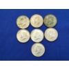 Image 1 : (7) 40% Silver Kennedy Half Dollars Years 1966-1969 FV: $3.50