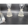 Image 7 : 5 Vintage Gorgeous Glass Perfume Bottles with Stoppers - Unique Shapes and Designs!