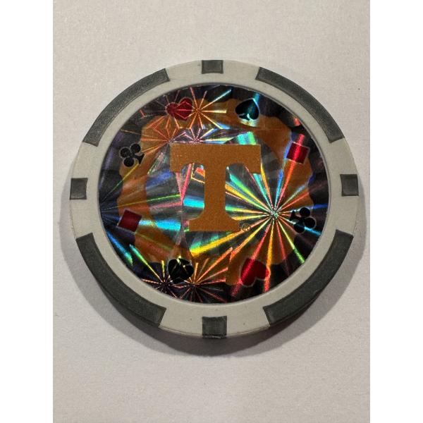 Incredible Tennessee Volunteers Officially Licensed 11.5 Clay Holographic Poker Chip - Low Mintage