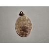 Image 2 : Beautiful Two-Tone 14K Gold Cross Rose Serenity Prayer Pendant TW: 2.7g