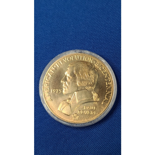 1975 Paul Revere American Revolution Bicentennial Commemorative Bronze Medal
