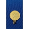Image 2 : 1846 Liberty Head $2.50 Gold Coin In Gold Filled Bezel - Total Weight: 4.9g