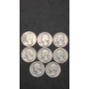 Image 1 : Assorted Years/Mint Marks 90% Silver Washington Quarters - Face Value: $ 2.00