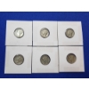 Image 1 : 6 Assorted Years Silver Mercury Dimes FV: $0.60