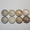 Image 4 : x8 Assorted Years U.S. Walking Liberty Half Dollars - 90% SILVER - FV: $4.00