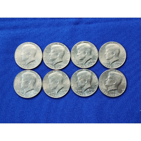 Lot of (6) Bicentennial Kennedy Half Dollars FV: $4.00