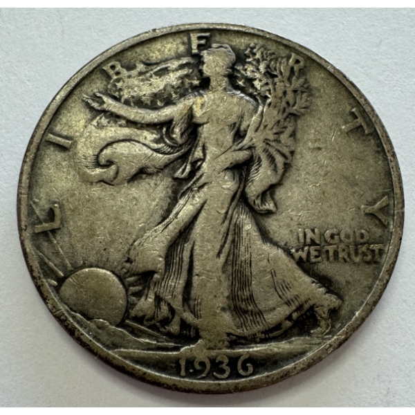 1936 United States 90% Silver Walking Liberty Half Dollar- Beautiful Condition!