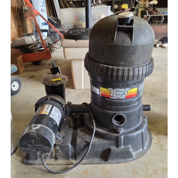 *Pick Up At Mantua Home-No Shipping Available* Great Condition Pump With 2 Filters 