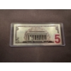 Image 2 : Incredible $5.00 Lincoln .99999 Silver Foil Note In Protective Holder - Mint Condition