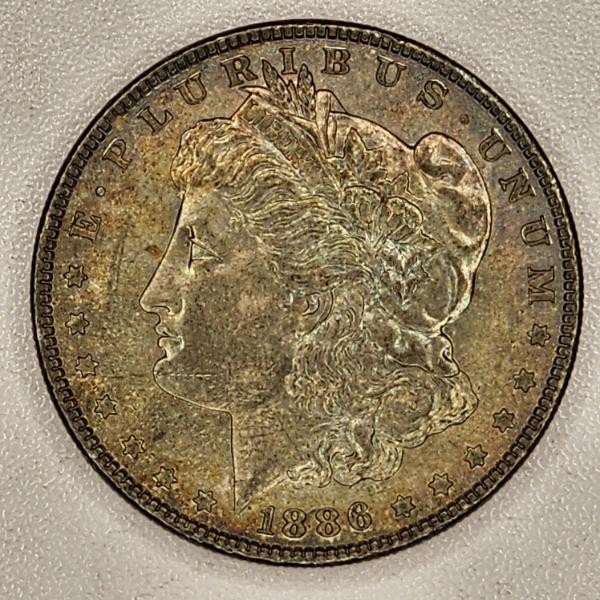 United States Morgan 90% Silver Dollar minted in 1886
