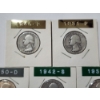 Image 2 : x5 Assorted Years 90% Silver Washington Quarters FV: $1.25