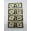 Image 1 : Four United States One Dollar Silver Certificates