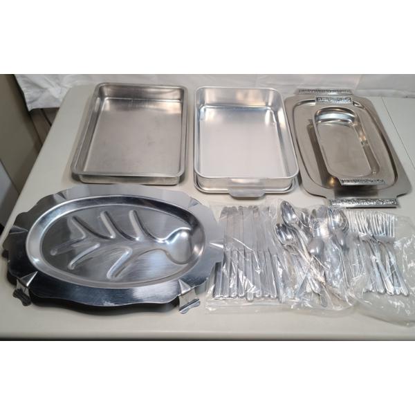 Assorted Serving Trays, Flatware & More!