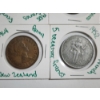Image 4 : Lot of 8 Assorted World Coins & Tokens Dating Back to 1930's From Various Countries