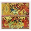 Image 2 : Pure 24k .999 Gold Foil POKEMON "CHARIZARD" Note - Mint - NEW SERIES - Processed in Pure GOLD