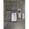 Image 1 : New- Four 15'' x 7.5'' Metal Storage Baskets & 3 Packs Of Locking Peg Assortments 