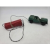 Image 1 : Neat Vintage 1960s Battery Operated Remote Controlled Green Plastic Jeep