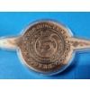 Image 4 : Colorized 5 AVDP Ounces .999 Fine Copper UFO Shaped Piece in Capsule 
