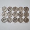 Image 5 : Lot of Assorted Years United States 90% Silver Mercury Dimes - Face Value: $1.50