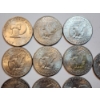 Image 6 : x10 Assorted Years Eisenhower Clad Dollars FV: $10.00 & Atlantic City Casino $1 Coin