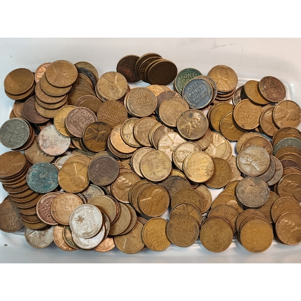 $2.00 Face Value of Assorted U.S. Lincoln Cents - Mostly Wheat