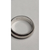 Image 5 : 14K White Gold Vintage Women's Keepsake Milgrain Edged Wedding Band - Size 5 - Weight: 3.7g