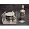 Image 1 : Lot of Two Silverplated Items Ft. Plated Oneida Toddler Sippy Cup & Community Salt Shaker