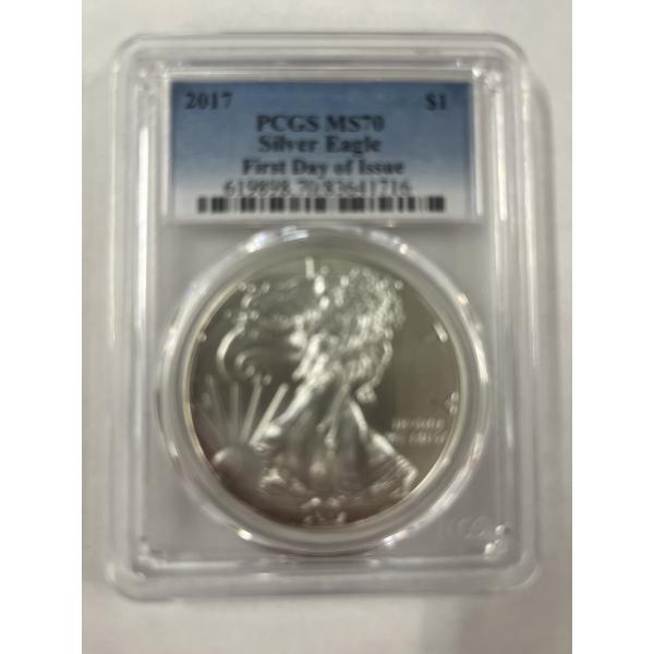 2017 United States American Silver Eagle .999 Fine Silver Troy Ounce Coin -Graded NGC - MS 70