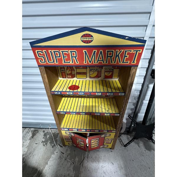 Vintage Kid's Cardboard Supermarket