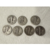 Image 2 : 7 - United States Mercury Silver Dimes - Harder To Find Dates