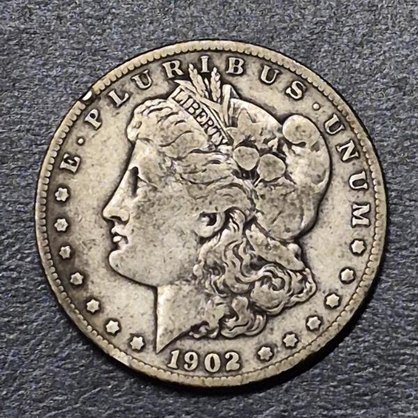 Semi Key Date - 1902 S Morgan Silver Dollar - Circulated Condition See Pics