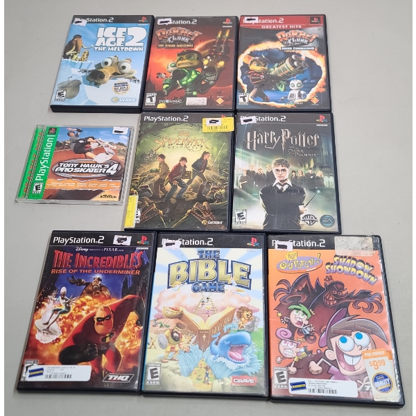 (9) Assorted PlayStation/PlayStation 2 Games - Harry Potter, Ratchet Clank