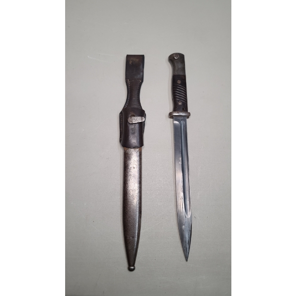 WW2 German K98 Mauser Rifle Bayonet With Original Matching WW2 Scabbard